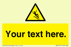 Custom Slippery Stairs Sign